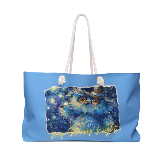 My Starry Night - Weekender Bag (light blue)