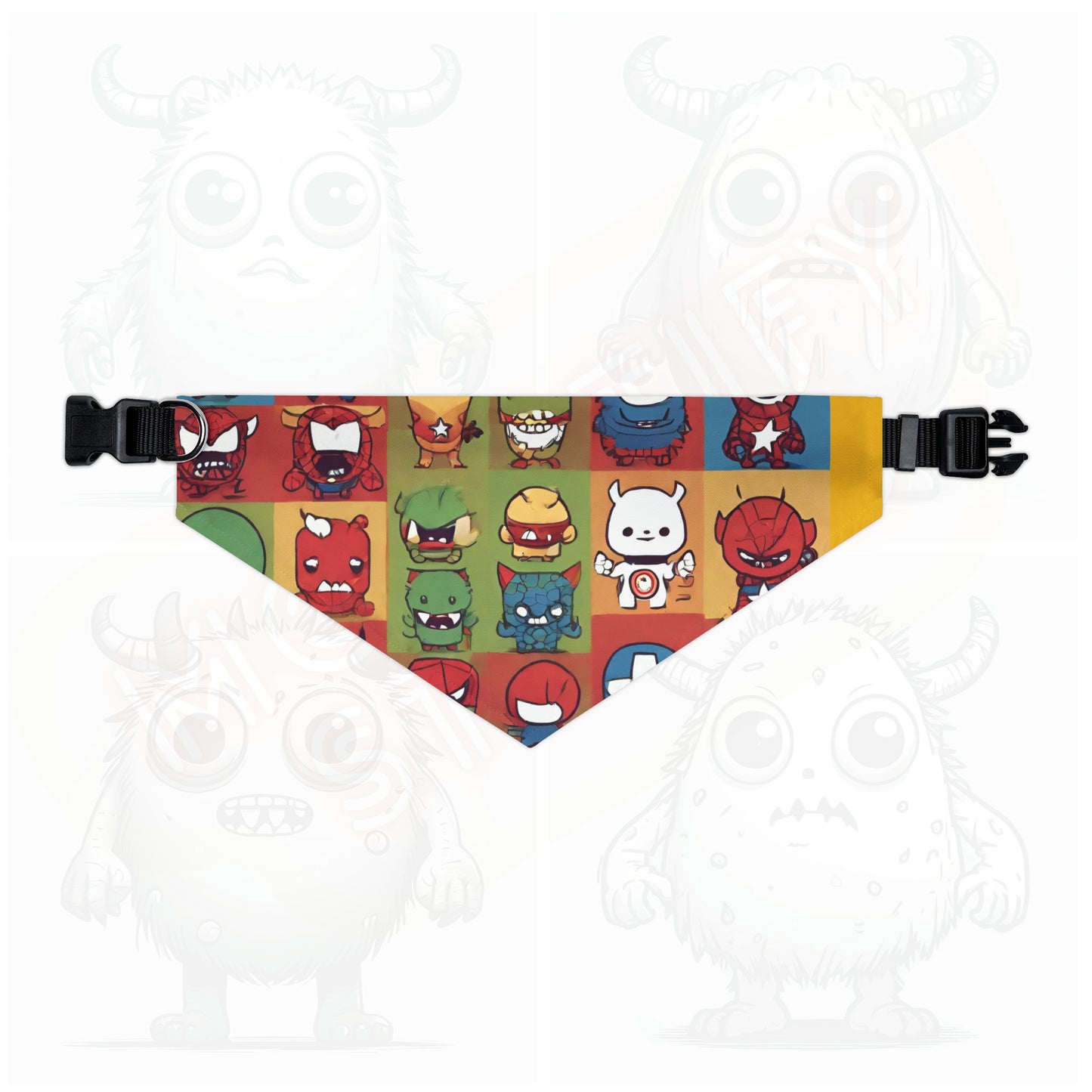 Monster universe (type F) Pet Bandana Collar