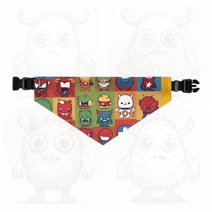 Monster universe (type F) Pet Bandana Collar